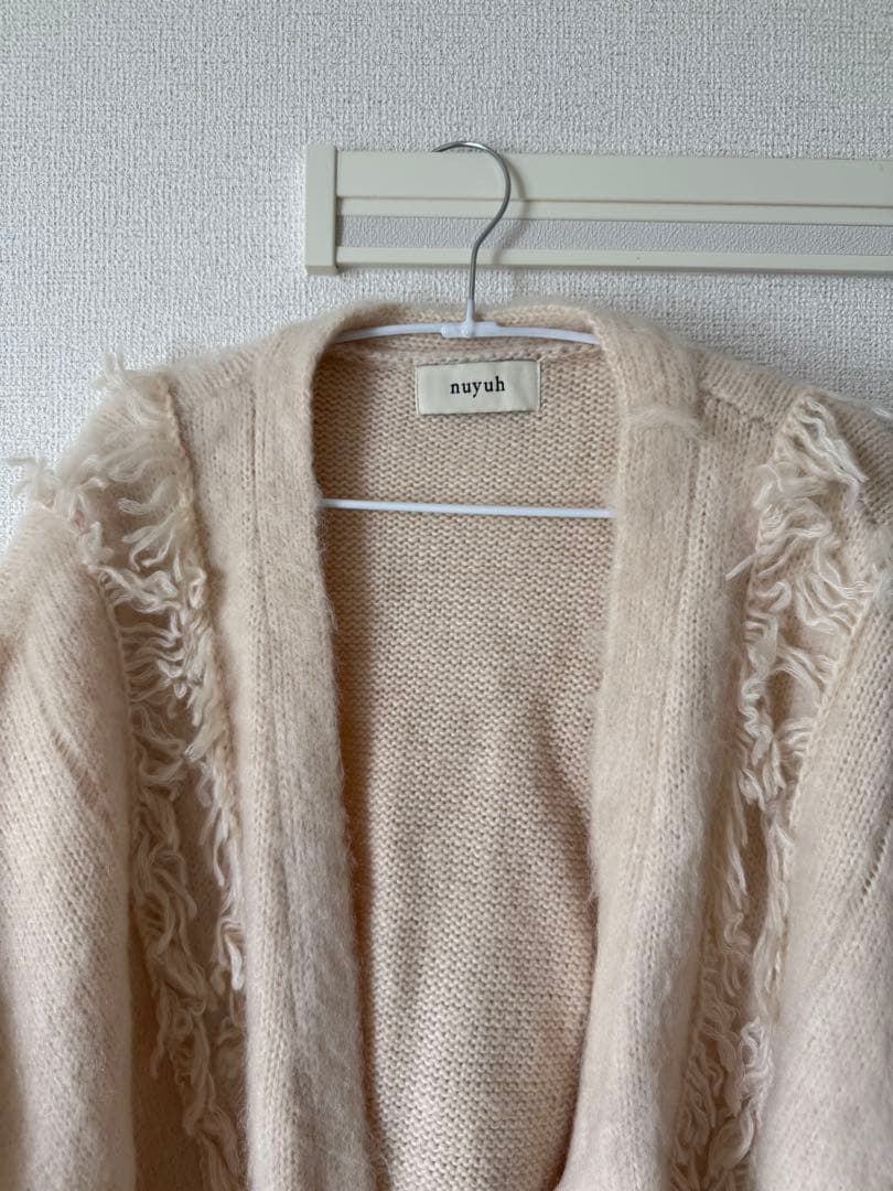 【完売品】nuyuh tulle knit cardigan (ivory)