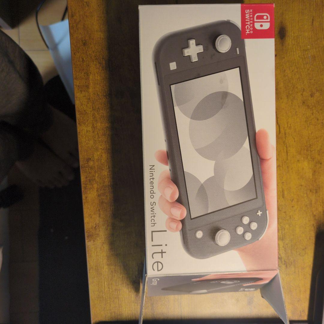 Nintendo Switch Lite グレー (箱　充電器　あり)