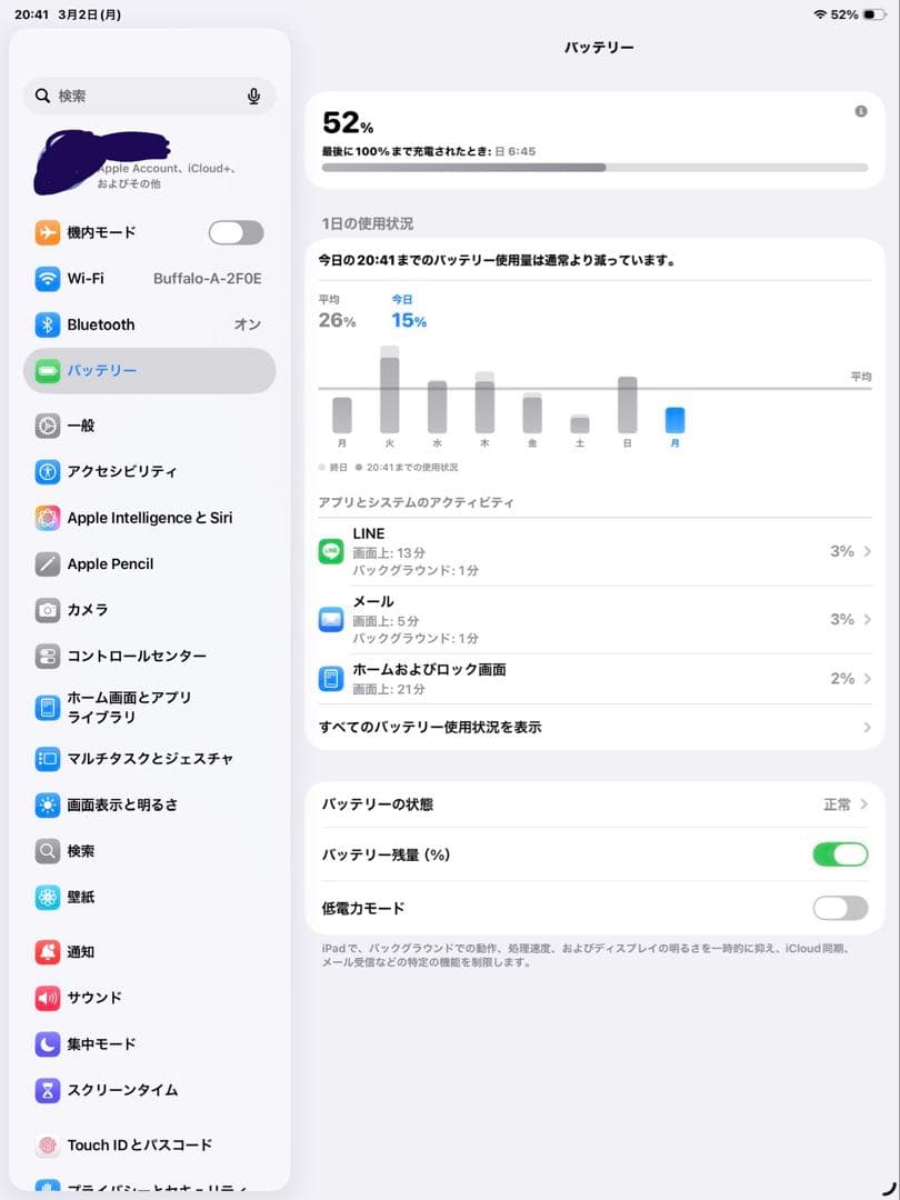 iPad Air 13インチ(M3)／128㎇