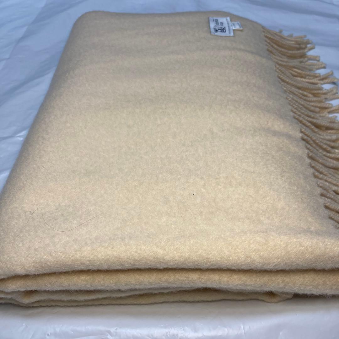 ジョンストンズ カシミヤ100％ 大判ストール オフホワイト クリーム色