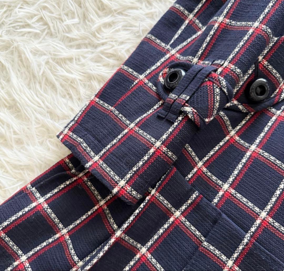 極美品BURBERRY BLUE LABEL チェック ロングコート ベルト付