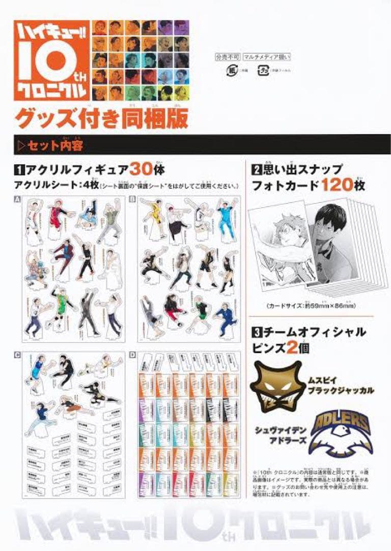 ハイキュー!! 10th クロニクル グッズ付き 未開封