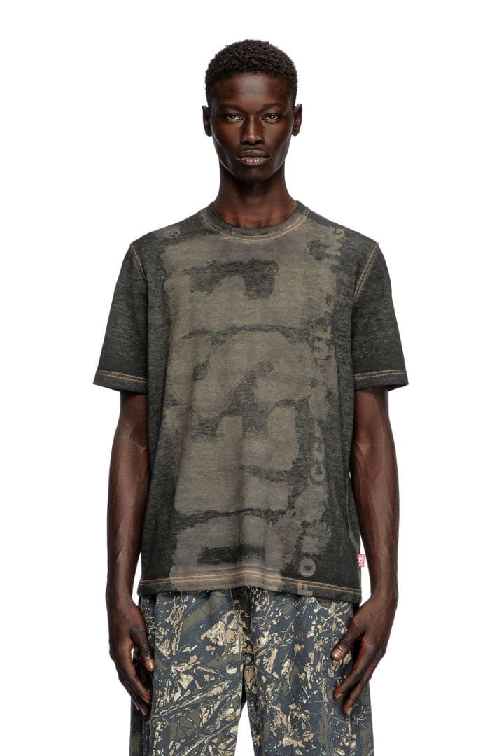 【最終値下げ】【美品】古着 DIESEL ディーゼル メンズTシャツ ブラック