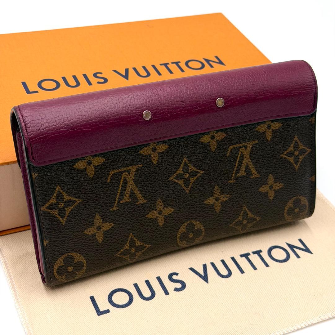 ルイヴィトン モノグラム ポルトフォイユ パラス 長財布 オロール 二つ折り財布