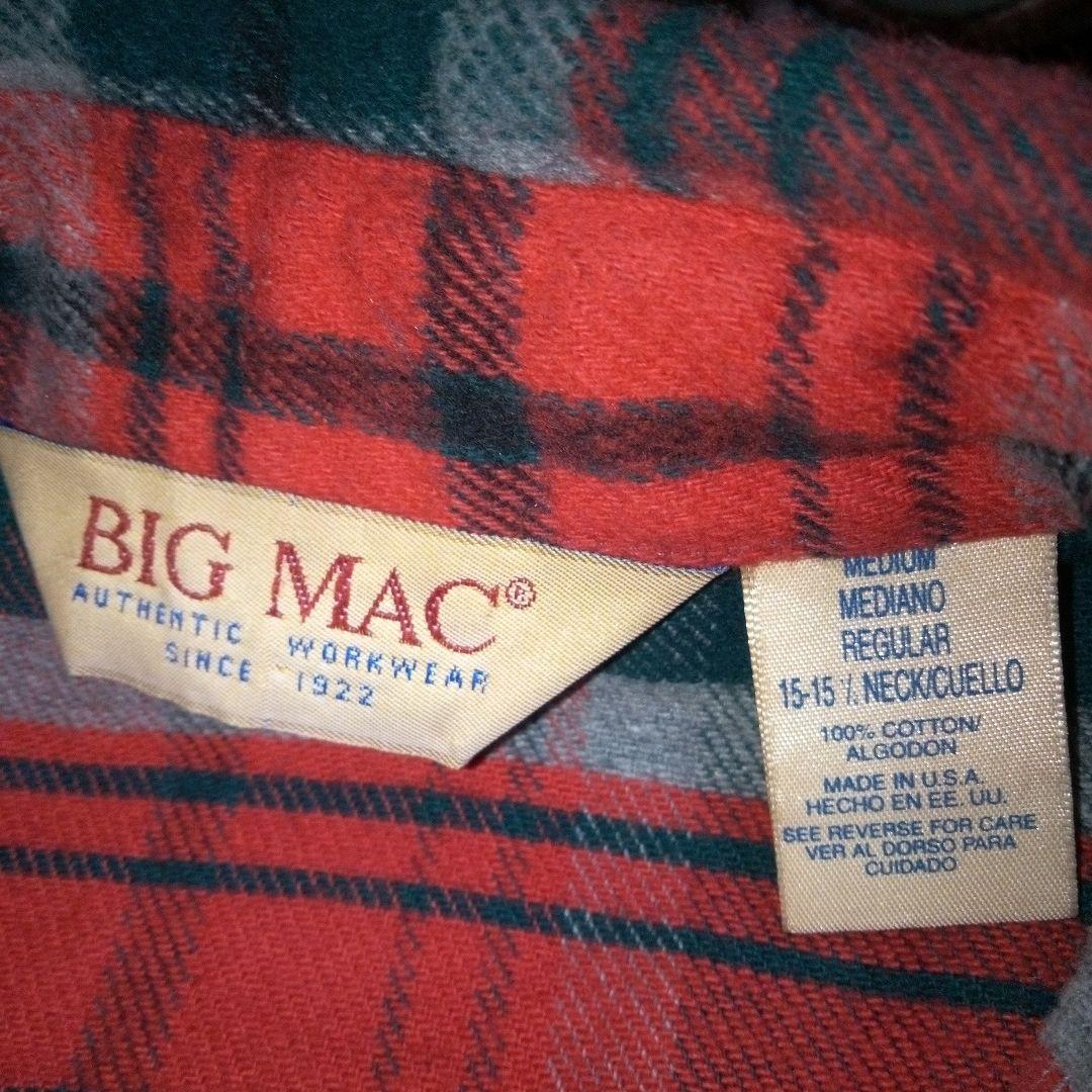 超希少BIG MACフランネルシャツ USA.アメリカ産　jcpnny