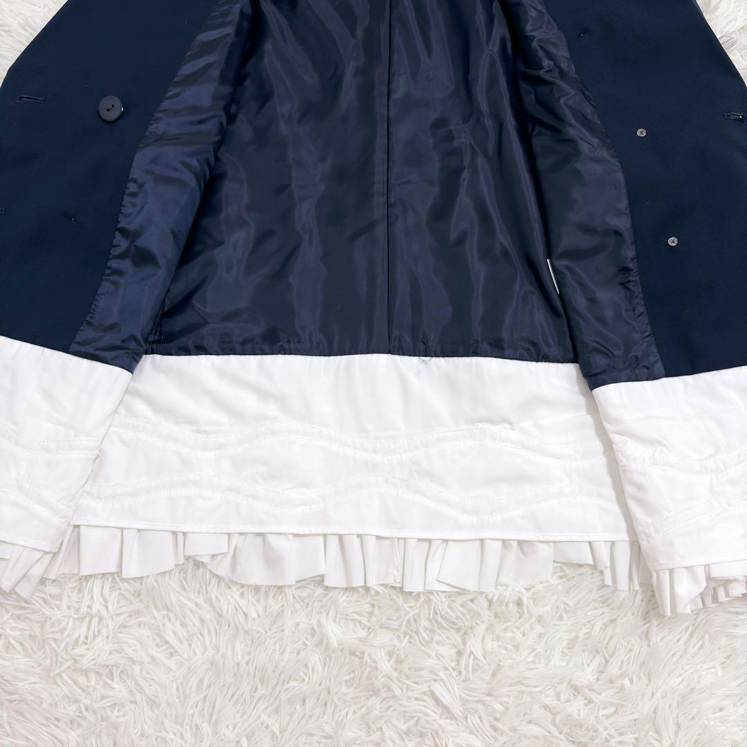 ✨新品未使用✨eimy istoire フリルトリムジャケットワンピース ダブル