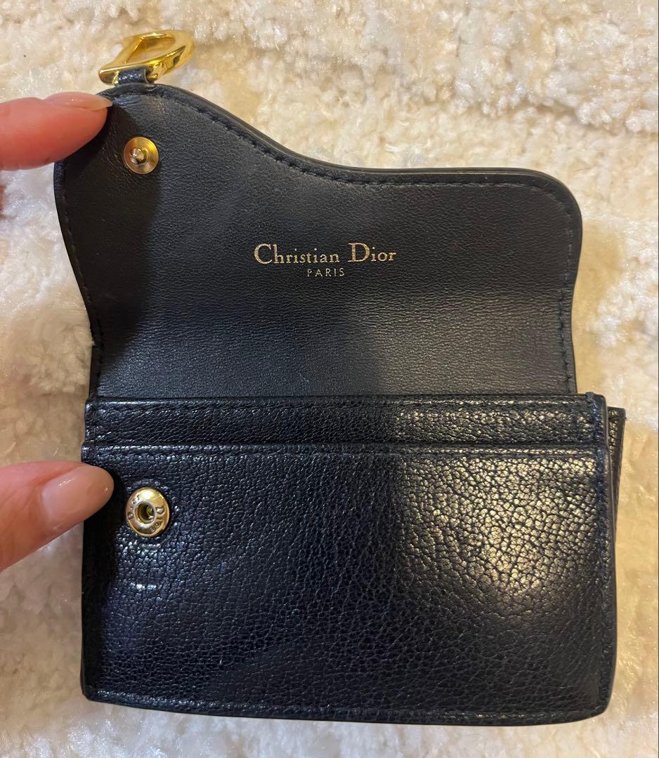 Christian Dior 二つ折りカードケース 黒