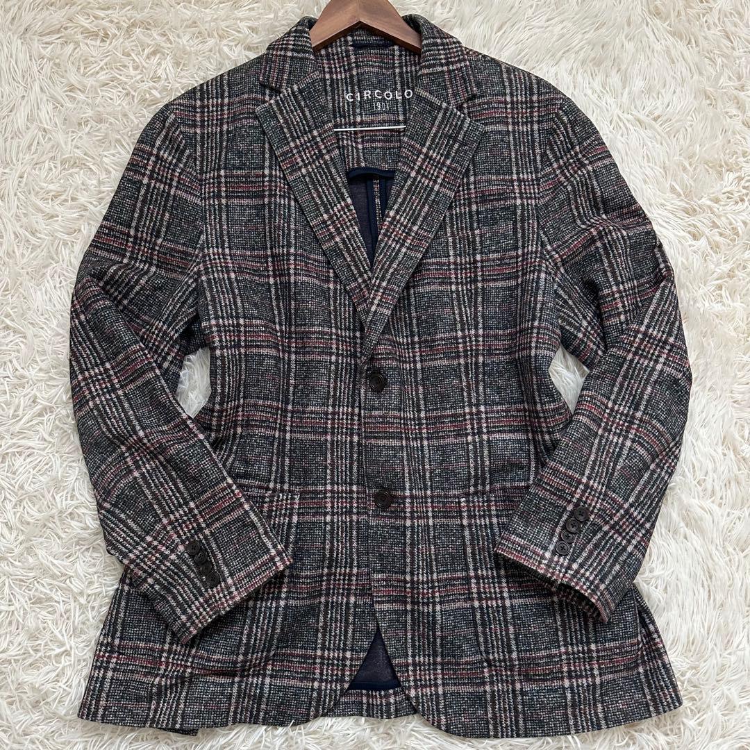 極美品 XXL チルコロ1901 テーラードジャケット ストレッチ生地 洗える