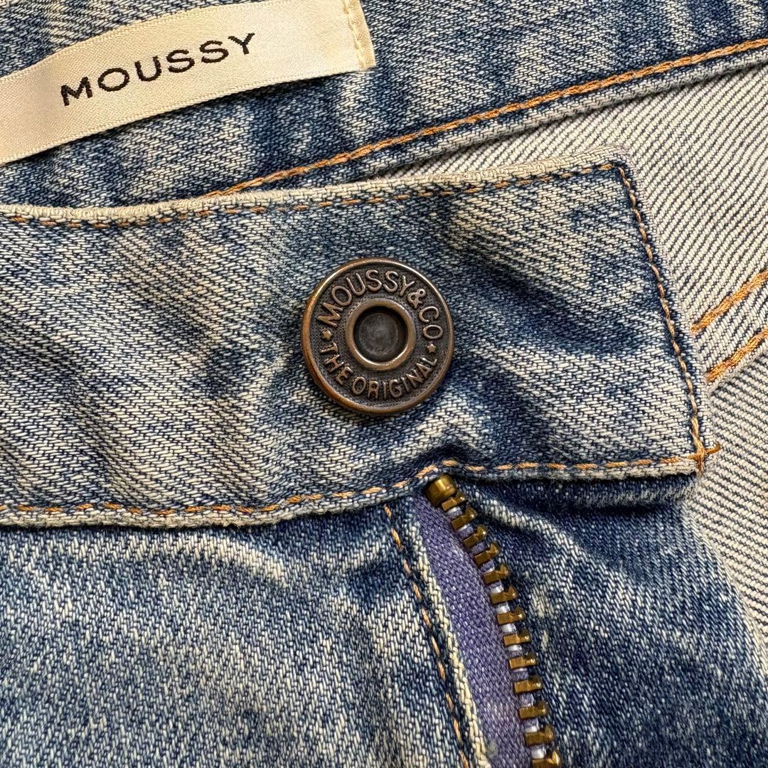 ☆MOUSSY MVS FLARE☆26☆フレアデニム☆ライトブルー☆赤耳☆