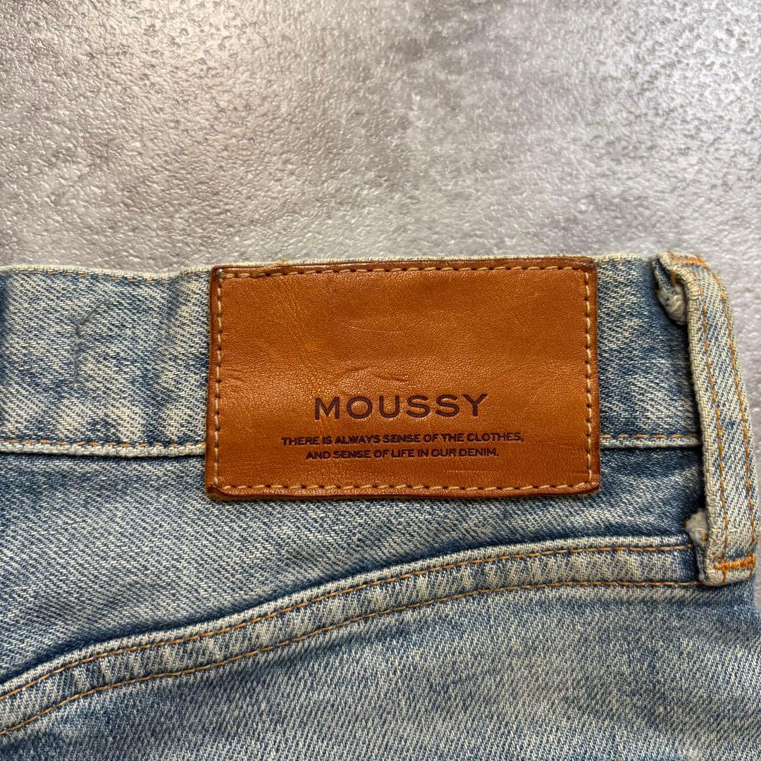 ☆MOUSSY MVS FLARE☆26☆フレアデニム☆ライトブルー☆赤耳☆