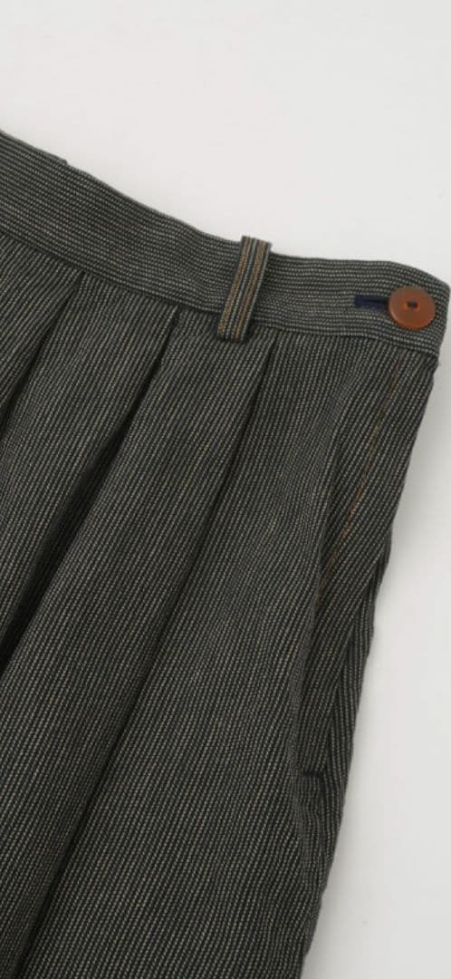 パラスパレス インディゴ ヒッコリー タック ロングスカート