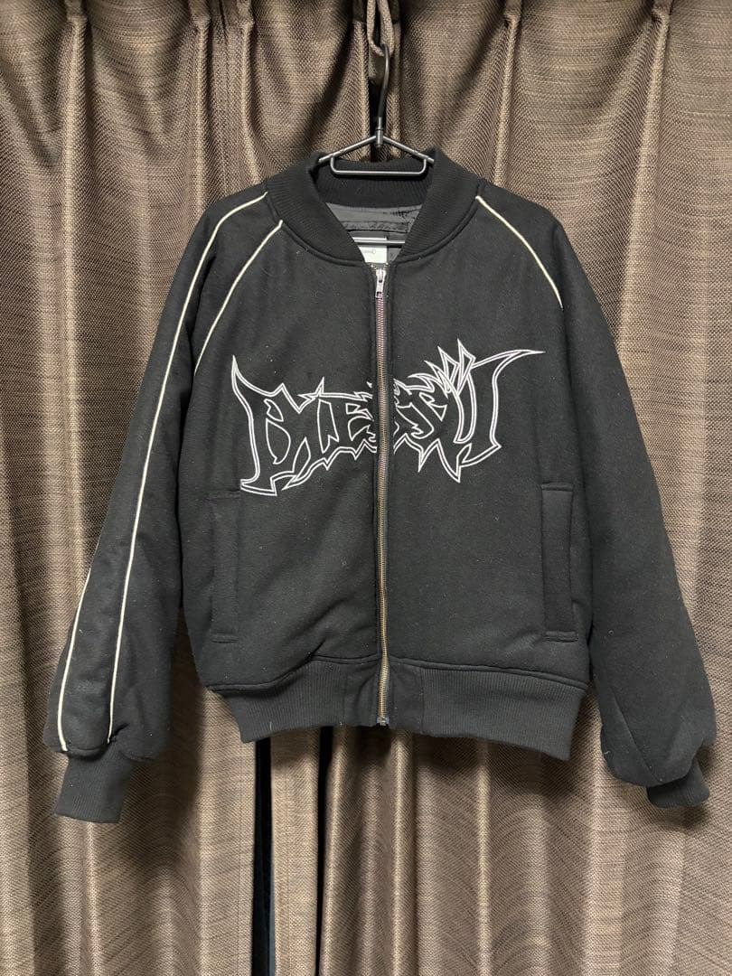 BlessU ブラック stadium jumper