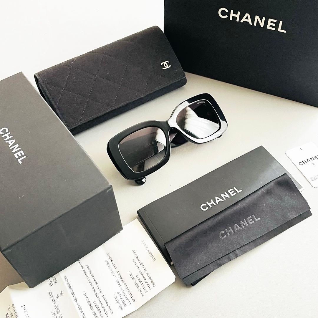 極美品 CHANEL 5483-A c.760/S6 サングラス