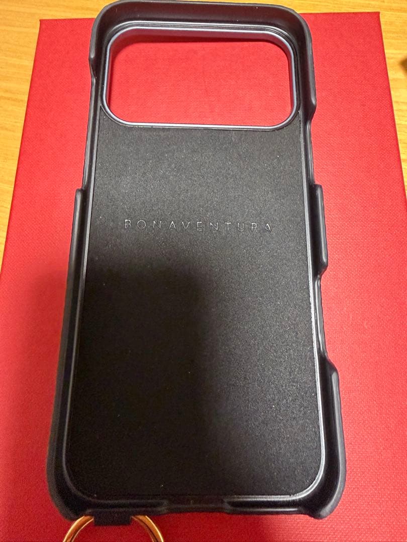 ボナベンチュラ iPhone17promaxケース✳︎ハンドル付きバックカバー