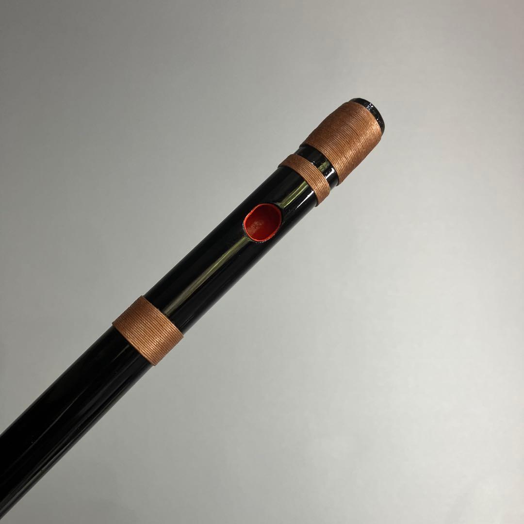 篠笛八本調子 C管　 CMR8-258 唄物　ドレミ調　天地糸巻西洋音階 黒塗