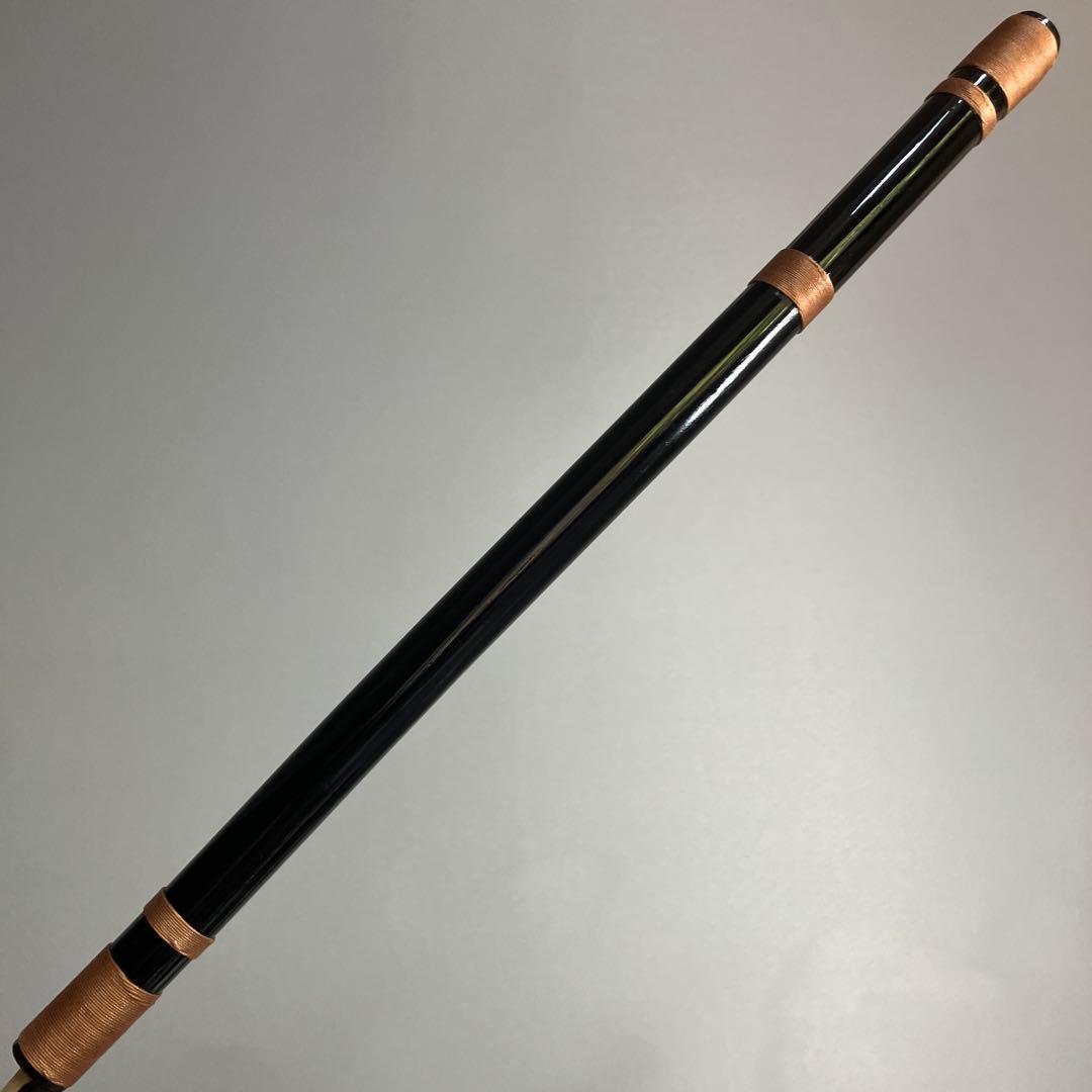 篠笛八本調子 C管　 CMR8-258 唄物　ドレミ調　天地糸巻西洋音階 黒塗
