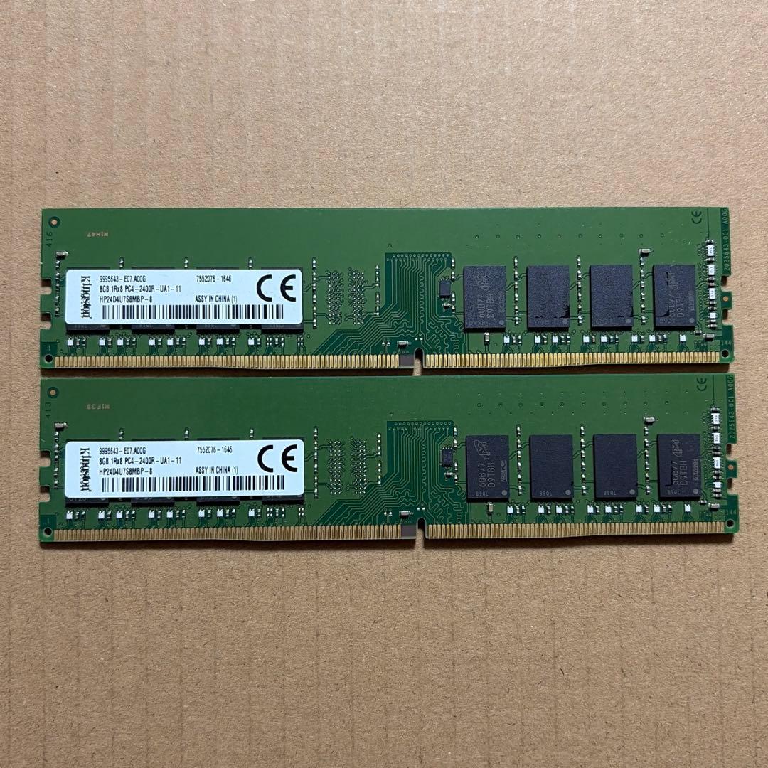 [38] デスクトップ PC メモリ8GBx2(16GB) DDR4 2400