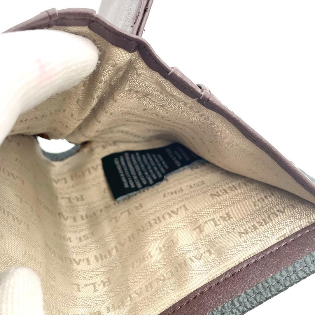 美品　ラルフローレン　折り財布　レザー　 管理番号【a85】