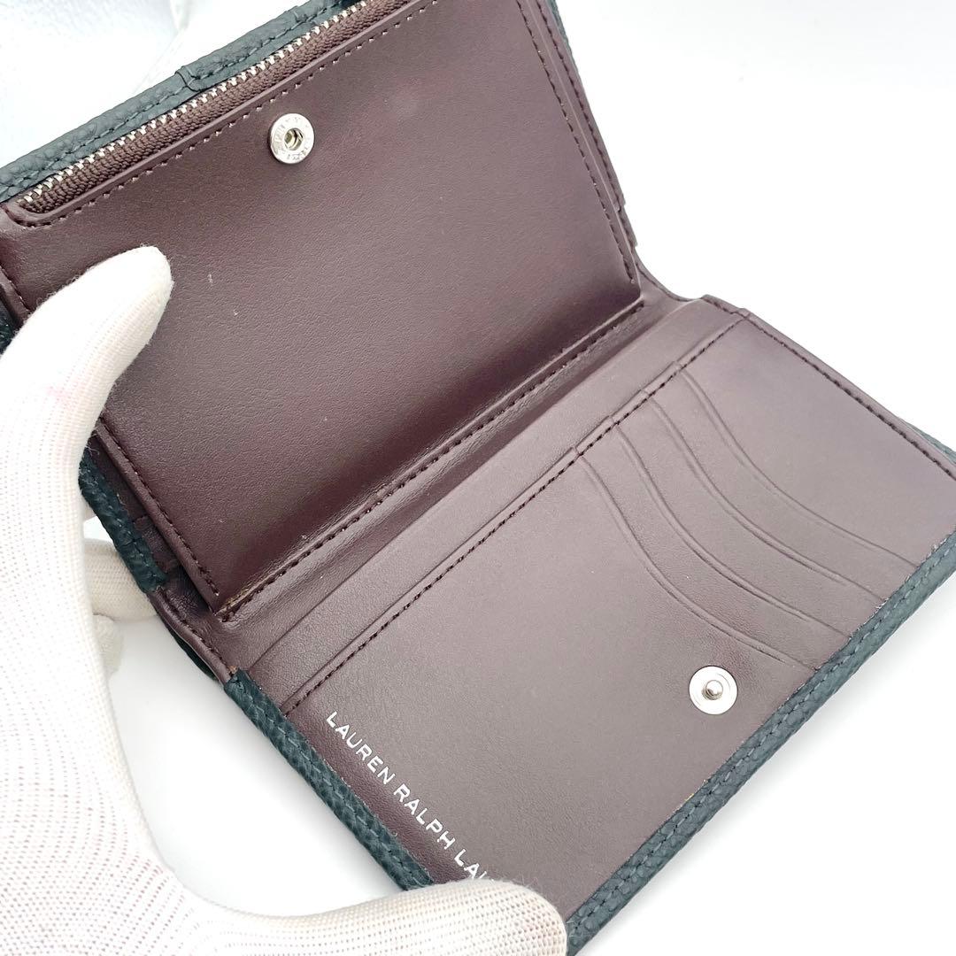 美品　ラルフローレン　折り財布　レザー　 管理番号【a85】