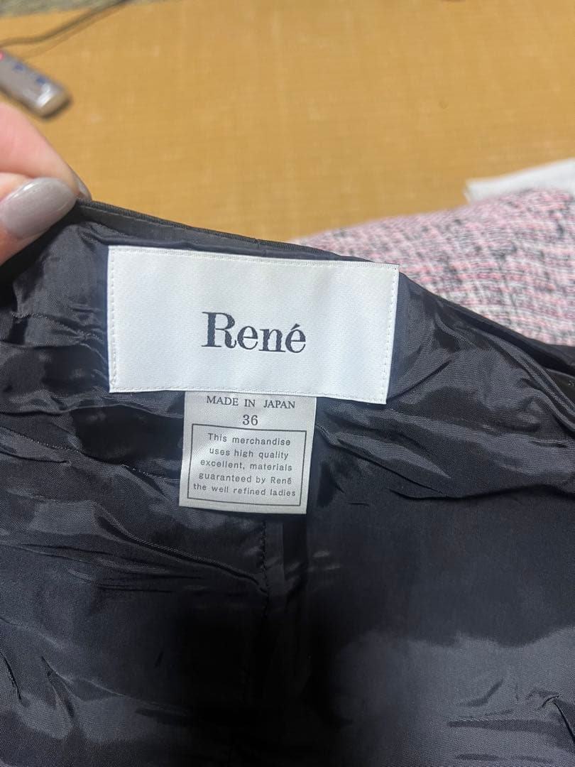 Rene ルネ TISSUE ノースリーブワンピース　Mサイズ　汚れあり