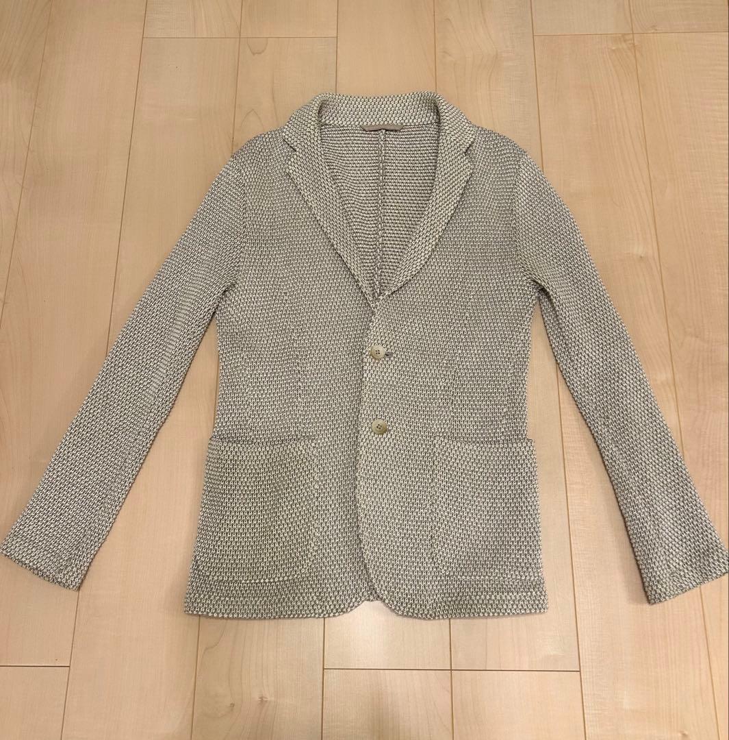UNITED ARROWS グレージュ　ニットジャケット