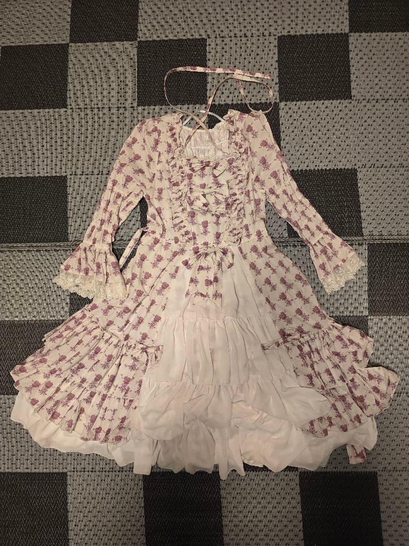 【ATELIER-PIERROT】Rosy Bouquet Dress【訳あり】