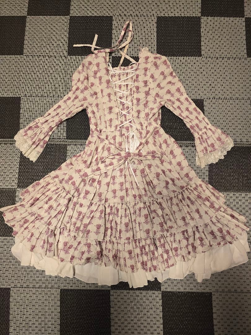 【ATELIER-PIERROT】Rosy Bouquet Dress【訳あり】