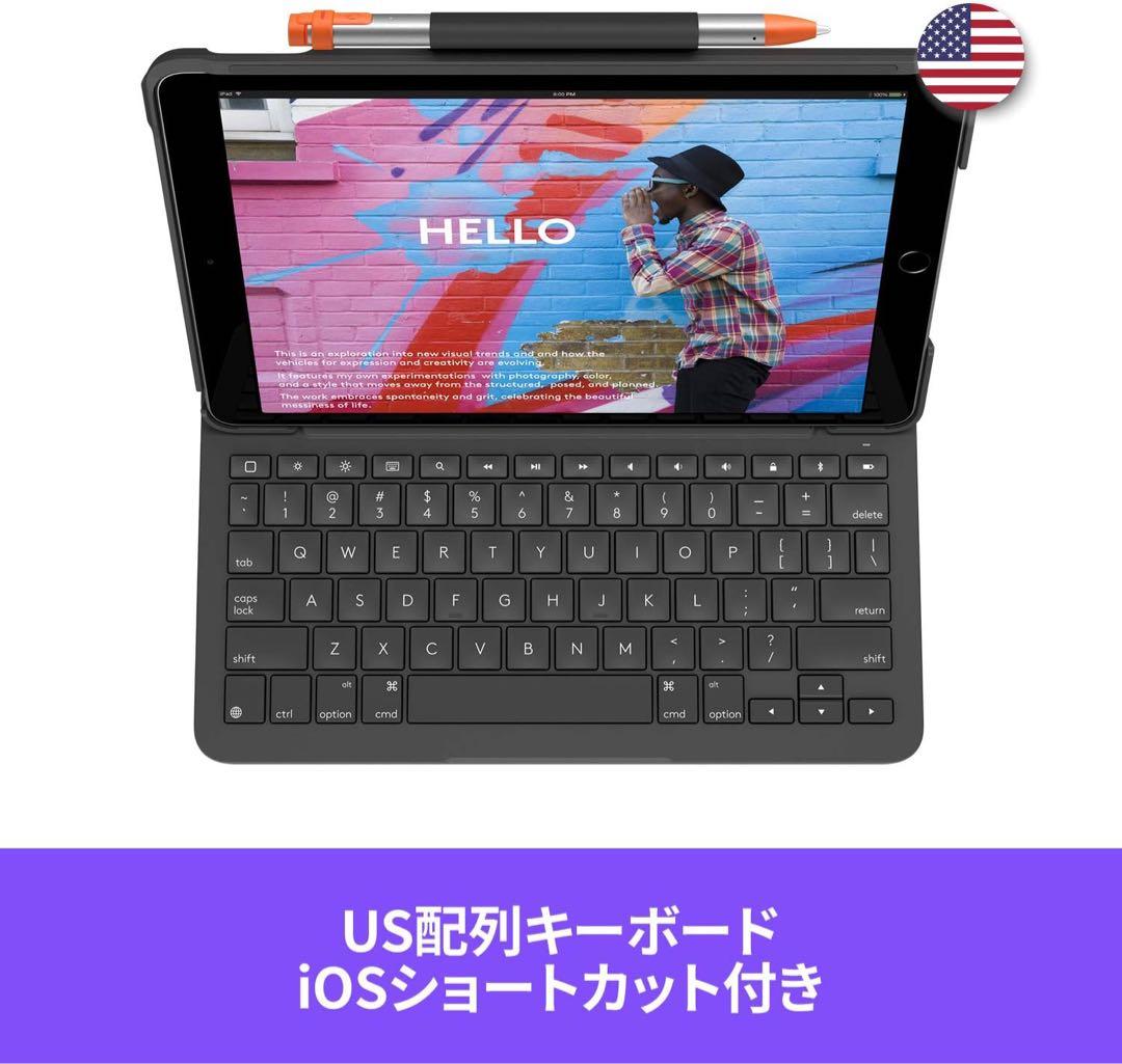 ② SLIM FOLIO iPad 第9/8/7世代用キーボード一体型ケース