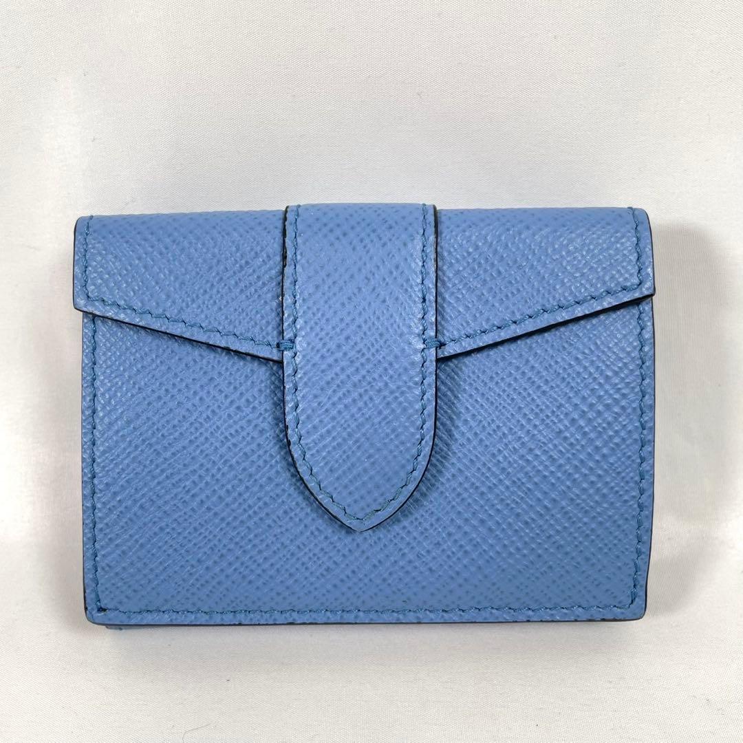 未使用に近い SMYTHSON スマイソン 三つ折り財布 PANAMA パナマ
