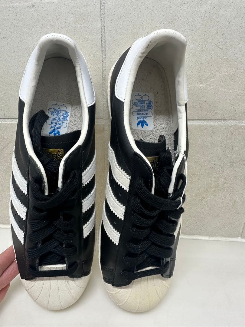 2014 adidas スーパースター 80s 黒白 US8 新品 G61069