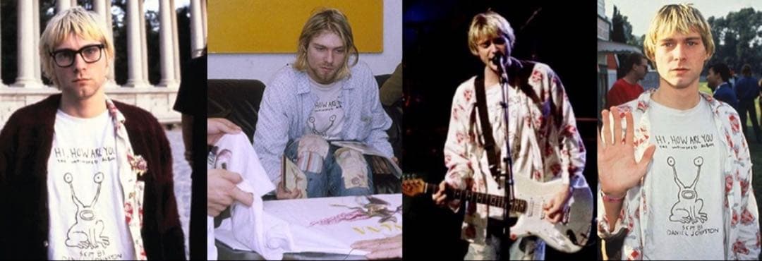 NIRVANA  cobain daniel johnston Tシャツ