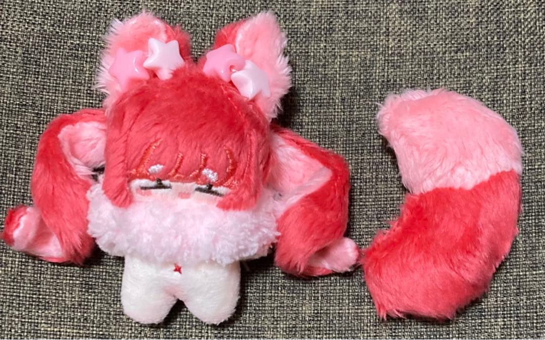 自作ぬいぐるみ・ピンクパフェの女の子