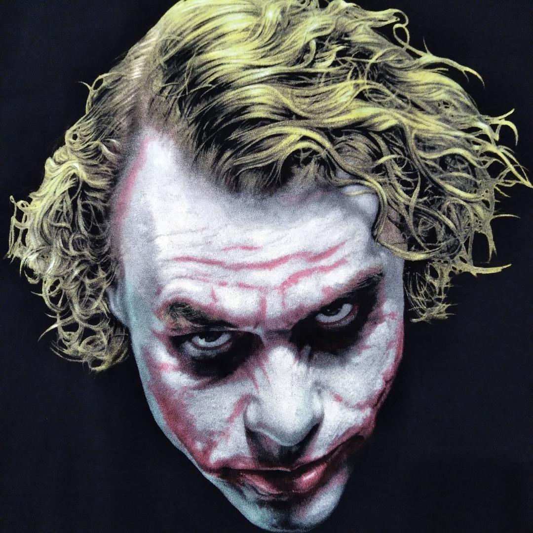 古着　00s　ダークナイト　Tシャツ　XL　黒　ジョーカー　バットマン　映画 *