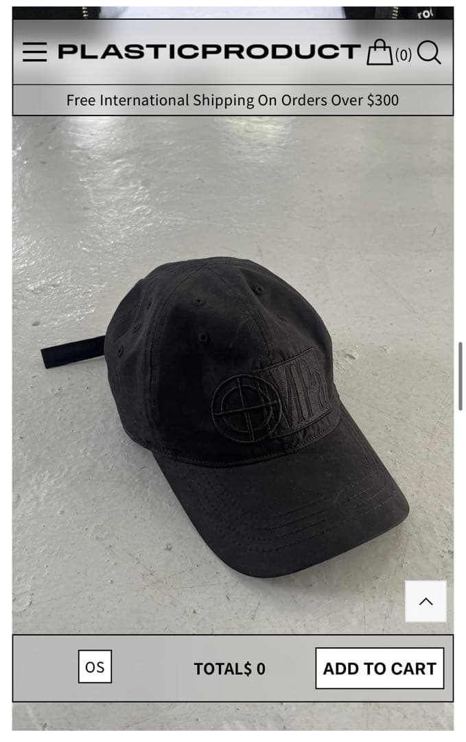 帽子 PLASTICPRODUCT 26ss MPa VENT CAP