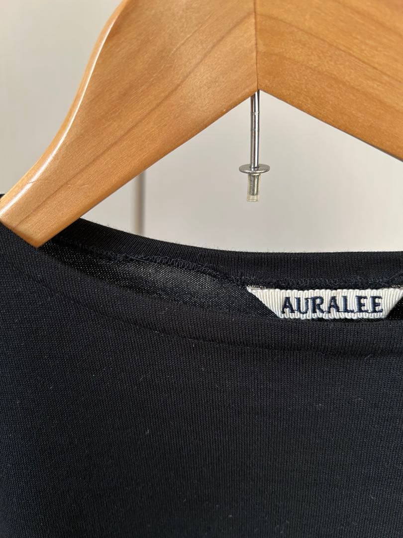 m*9様 【AURALEE】LUSTER PLAITING BOAT NECK