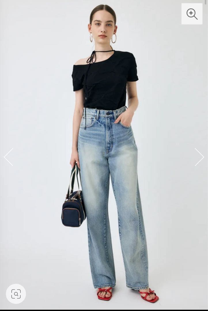 L*】様 moussy HW DAMAGE LOOSE STRAIGHT 25イ