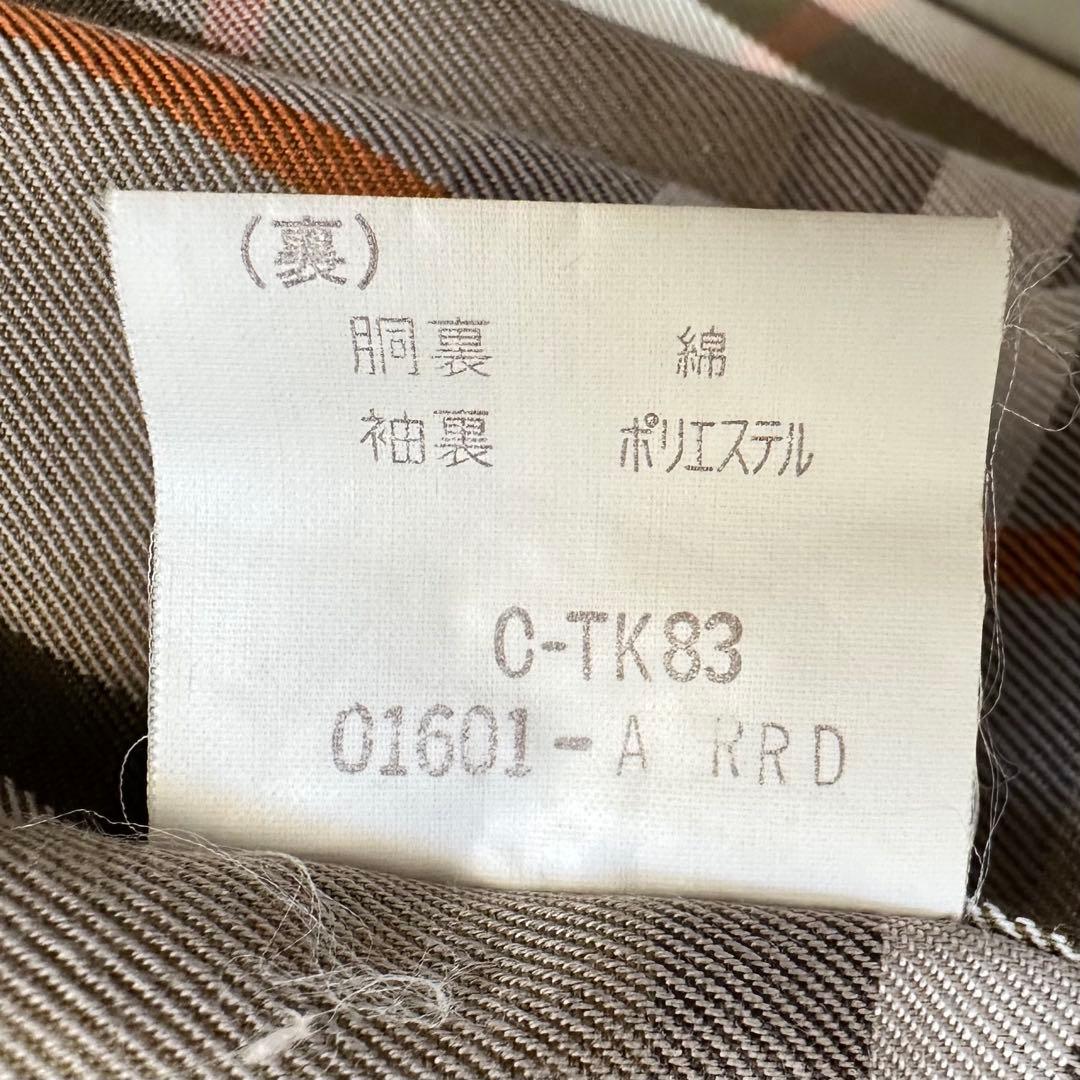 バーバリーズ 白タグ トレンチコート ノバチェック ベルト コットン カーキ