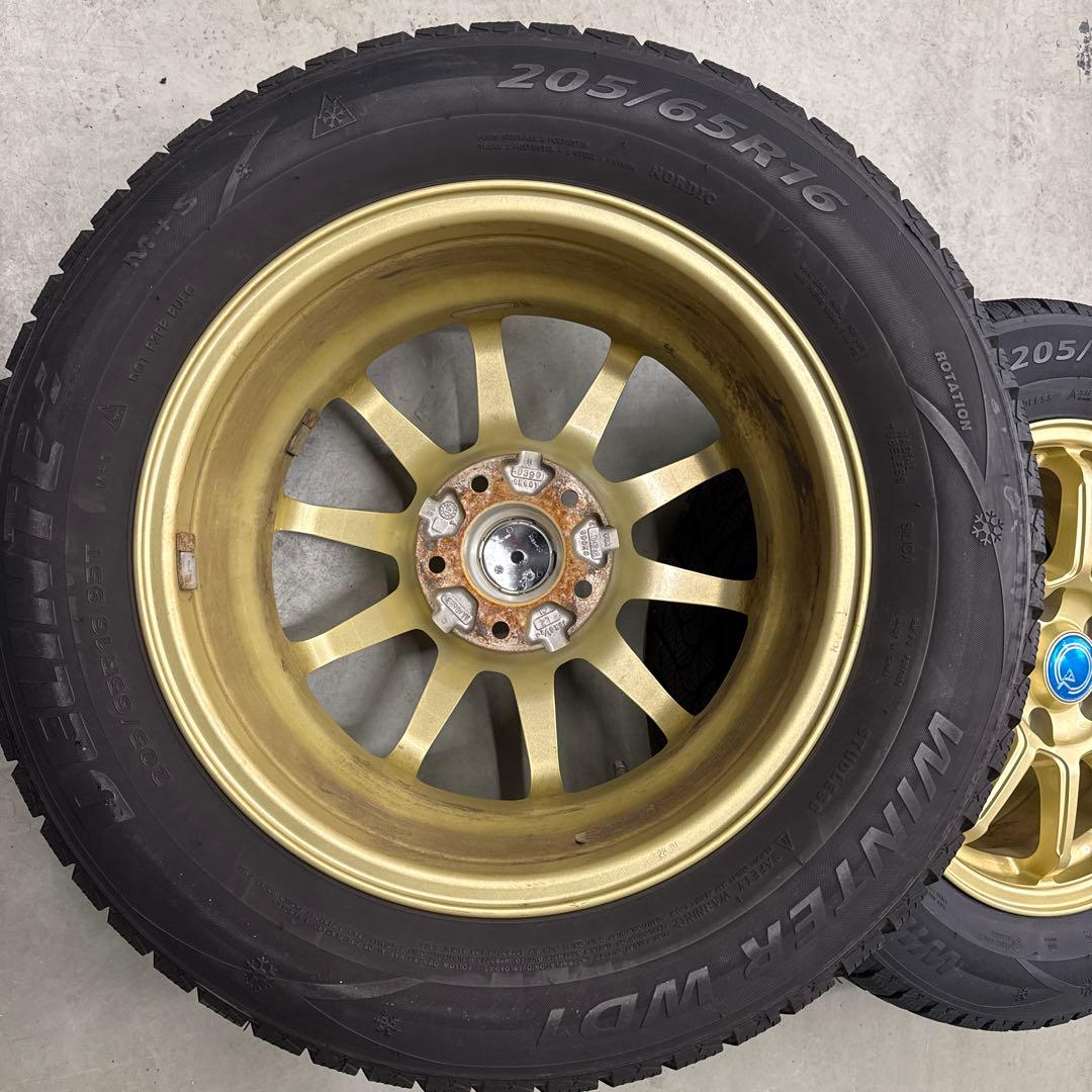 ②アルミホイール　16インチ　6.５ｊ　オフセット３８？　2本セット