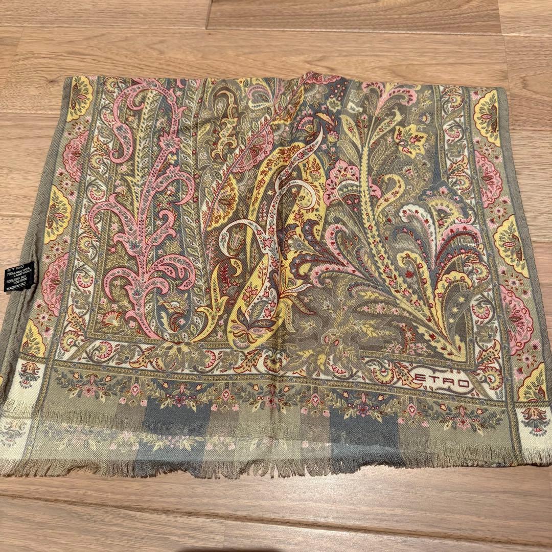 ETRO ペイズリー柄ストール 2色セット