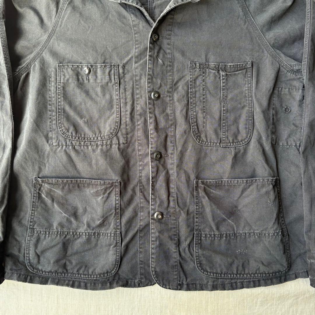 90’s RALPH LAUREN ブラック コットンリネン カバーオール 希少