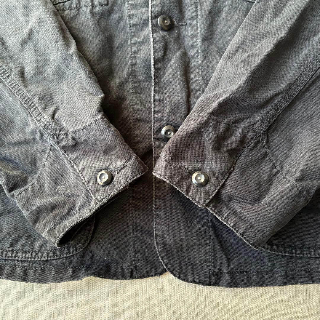 90’s RALPH LAUREN ブラック コットンリネン カバーオール 希少