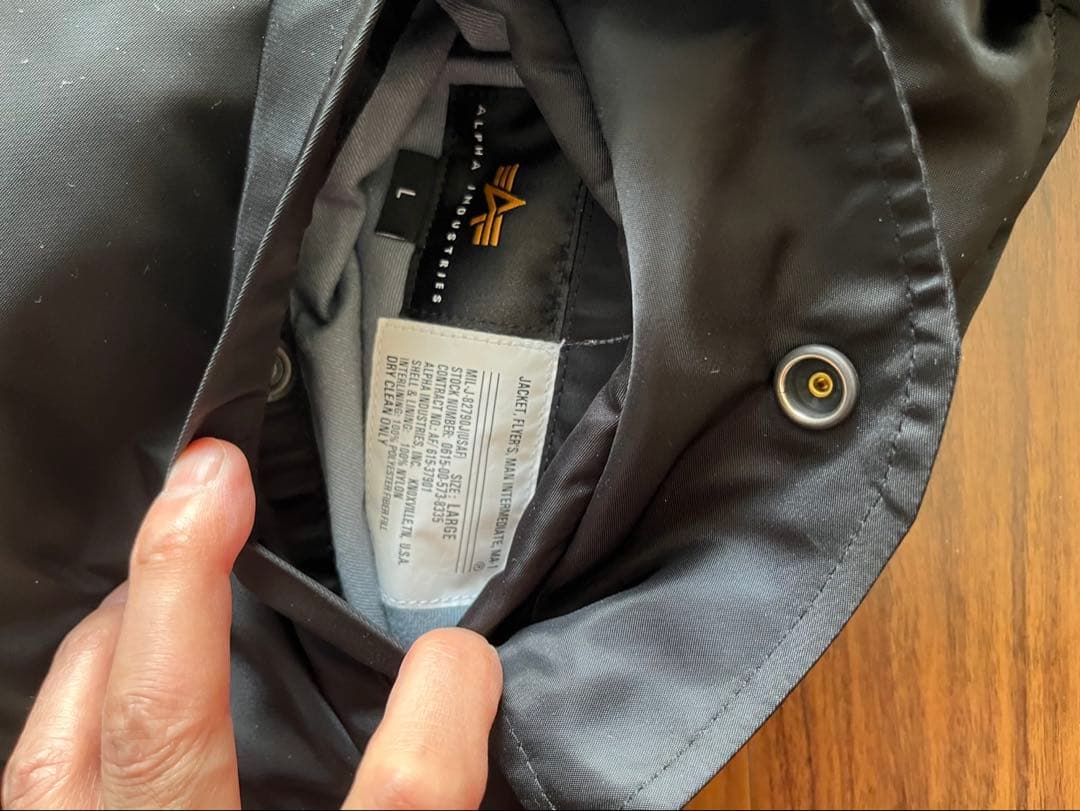 【美品】ALPHA MA-1 FLIGHT JACKET フライトタグ付き