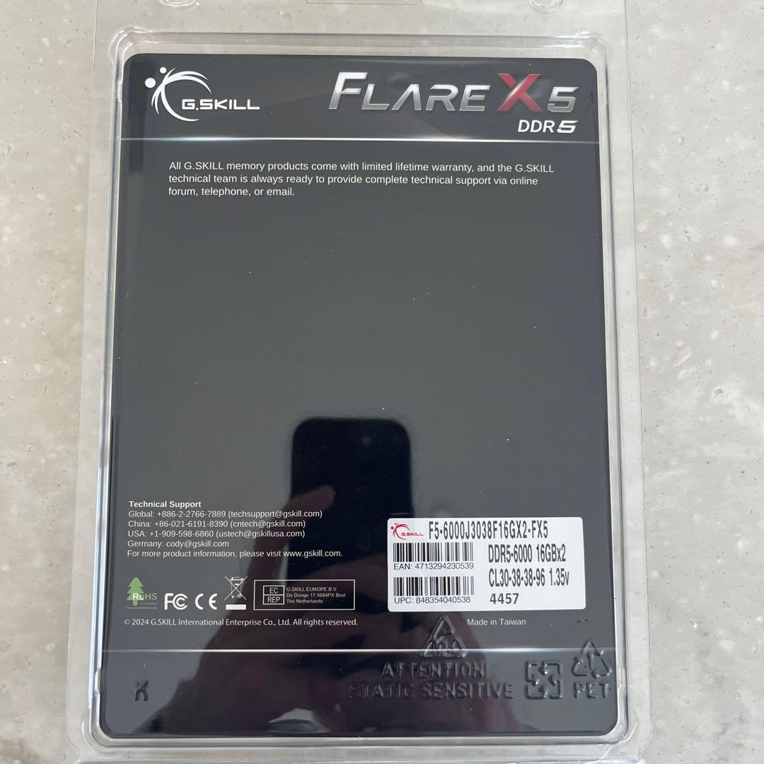 n*s様 G.SKILL DDR5 32GB(2x16GB) 6000MHz