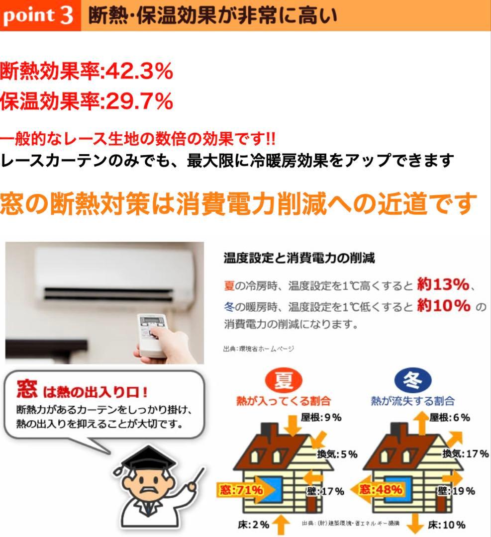 ミラーレースカーテン UVカット99.5% 1組240×320cm