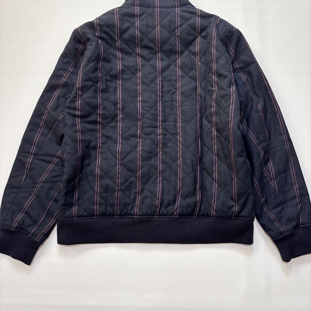 FRED PERRY 【Lサイズ】キルティング スイングトップ ネイビー×赤