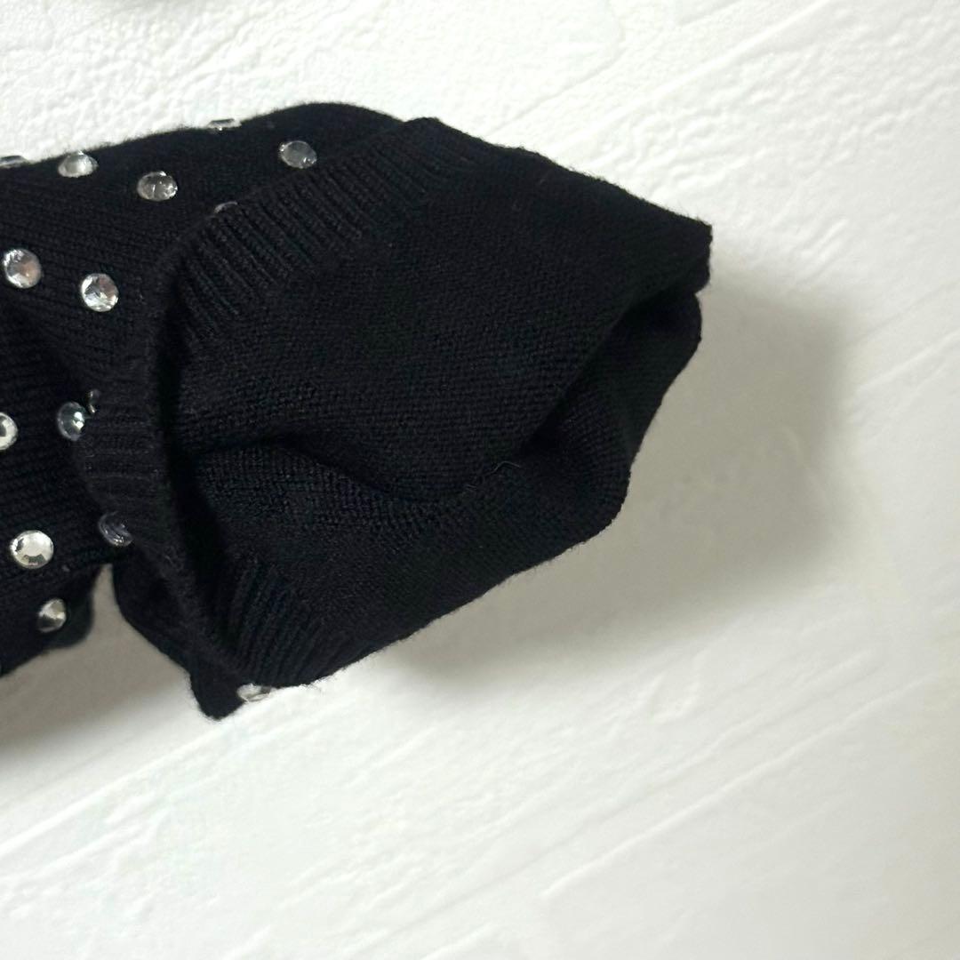 美品 ザレッドスレッド rhinestone cardigan cropped
