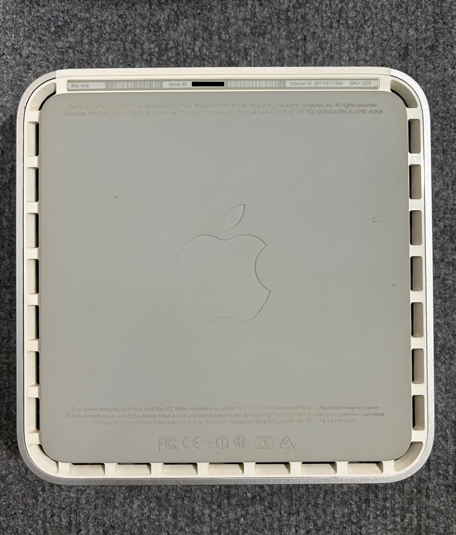 Macデスクトップ Mac mini Early 2005 G4 1.42Ghz 1Gb 80Gb