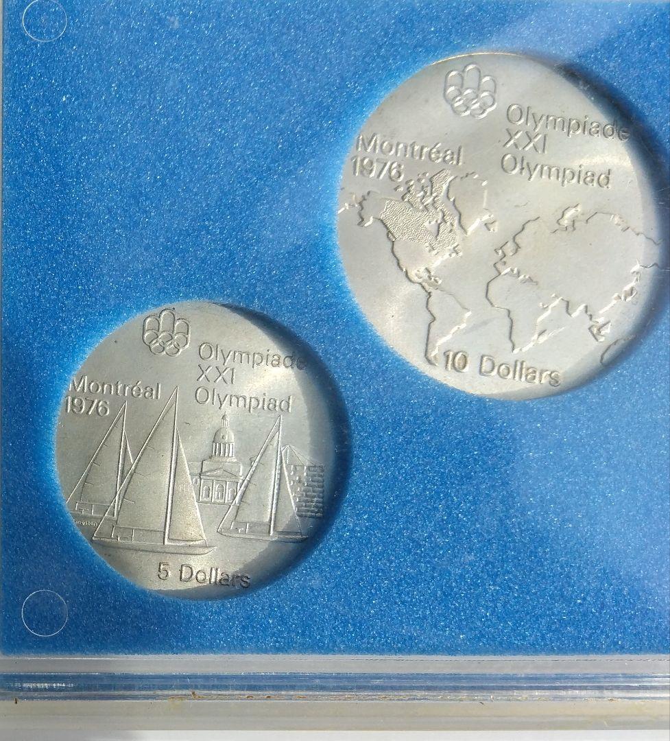 モントリオールオリンピック記念銀貨 ◇4枚セット 5ドル 10ドル145.8g