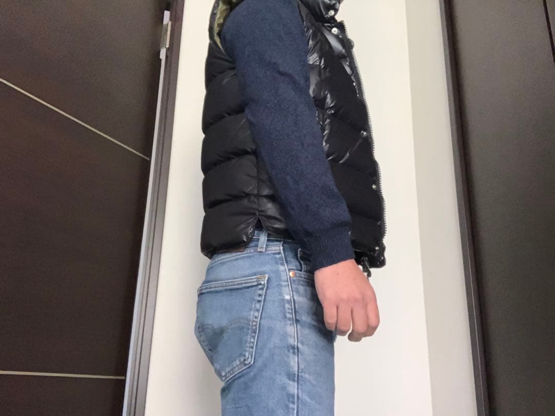 MONCLER ブラック ダウンベスト　貴重デカタグ　サイズ1