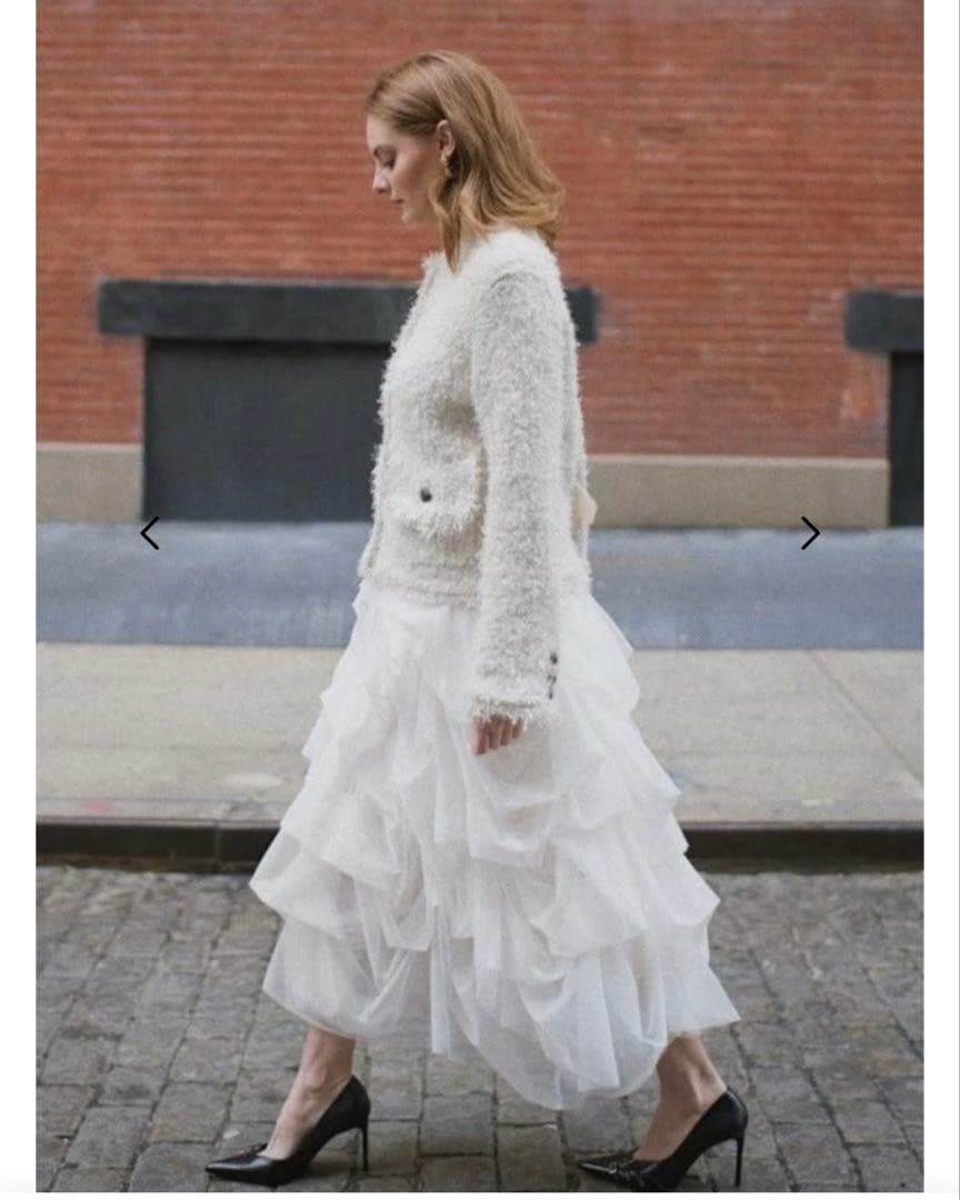☆新品タグ付き☆ THE TOE Iris Tulle Skirt White
